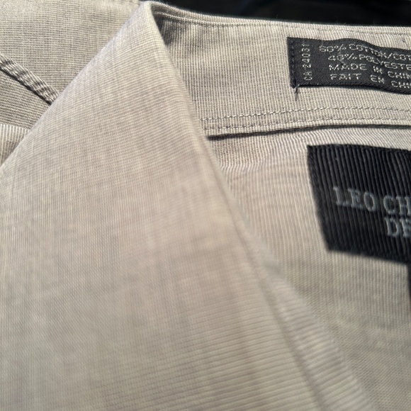 Men's Leo Chevalier Design Brown Long Sleeved Button Down Shirt Size Neck 17 - Picture 12 of 12